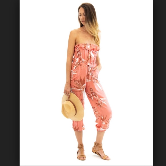 tysa designs Pants - BNWT Bianca Playsuit in Paradise, XS, Pink Floral